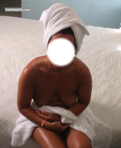 Tit Flash: Wife's Medium Tits - Mathilde from San Marino